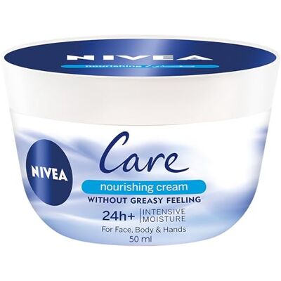 Beiersdorf Nivea Care Soin Intensif Crème pour le corps & le visage, Pack de 4 pots (4 x 50 ml), Beiersdorf Nivea Care Soin Intensif Crème pour le corps & le visage, Pack de 4 pots (4 x 50 ml),