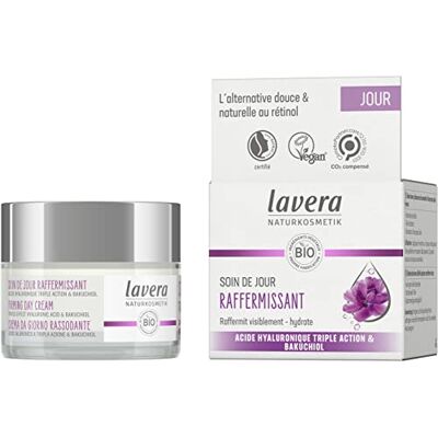 lavera Soin De Jour Raffermissant anti-âge Cosmétiques naturels Ingrédients végétaux bio Le bakuchiol & L’acide hyaluronique Vegan Estompe les rides 50 ml lavera Soin De Jour Raffermissant anti-âge Cosmétiques naturels Ingrédients végétaux bio Le bakuchiol & L’acide hyaluronique Vegan Estompe les rides 50 ml