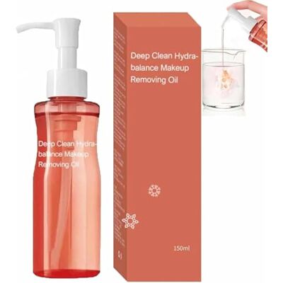 HLMULL Huile démaquillante Hydra-Balance Deep Clean, démaquillante douce pour le visage, huile nettoyante légère pour la peau, contrôle l'huile nettoyante des pores pour tous les types de peau HLMULL Huile démaquillante Hydra-Balance Deep Clean, démaquillante douce pour le visage, huile nettoyante légère pour la peau, contrôle l'huile nettoyante des pores pour tous les types de peau