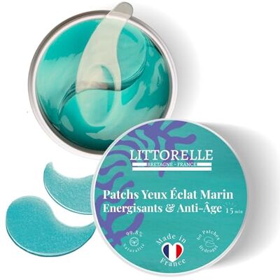 Littorelle Patchs Yeux Hydrogel – Hydratants, Anti-Cernes & Anti-Âge – 60 Patchs (30 Paires) Fabriqués en France – Soin Contour des Yeux Lissant, Energisant & Illuminant – 99,8% Naturels & Végan Littorelle Patchs Yeux Hydrogel – Hydratants, Anti-Cernes & Anti-Âge – 60 Patchs (30 Paires) Fabriqués en France – Soin Contour des Yeux Lissant, Energisant & Illuminant – 99,8% Naturels & Végan