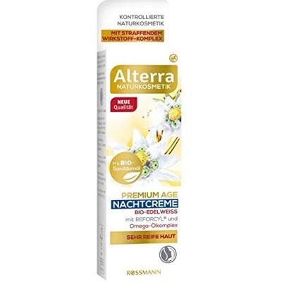 Paeceioni Alterra Crème de nuit Premium Age Bio edelweiss 50 ml Paeceioni Alterra Crème de nuit Premium Age Bio edelweiss 50 ml