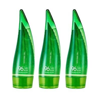 Holika Holika Lot de 3 gels apaisants à l'aloe vera à 96% avec formule hydro (55 ml) Holika Holika Lot de 3 gels apaisants à l'aloe vera à 96% avec formule hydro (55 ml)