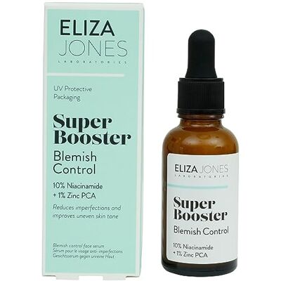 Eliza Jones Laboratories Eliza Jones Super Booster Sérum 30 ml pour minimiser les rides de la peau, la décoloration, les ridules et améliorer le teint irrégulier (Super Booster Blemish Control) Eliza Jones Laboratories Eliza Jones Super Booster Sérum 30 ml pour minimiser les rides de la peau, la décoloration, les ridules et améliorer le teint irrégulier (Super Booster Blemish Control)
