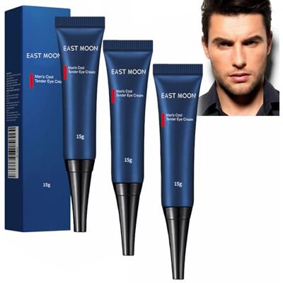 JASUBAI East Moon Lot de 3 gels contour des yeux Awaken Lifting aux peptides pour homme, crème anti-âge rafraîchissante et délicate, réduit les poches, les rides et les gonflements, traitement des cernes JASUBAI East Moon Lot de 3 gels contour des yeux Awaken Lifting aux peptides pour homme, crème anti-âge rafraîchissante et délicate, réduit les poches, les rides et les gonflements, traitement des cernes