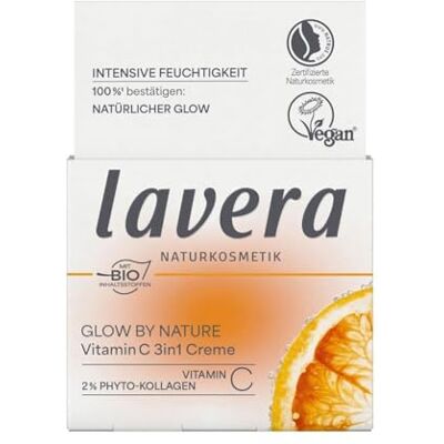 lavera Glow by Nature Crème 3 en 1 à la vitamine C Renforce la barrière naturelle de la peau Protège contre le vieillissement prématuré de la peau Q10 naturel Végétalien Cosmétique naturel 50 ml lavera Glow by Nature Crème 3 en 1 à la vitamine C Renforce la barrière naturelle de la peau Protège contre le vieillissement prématuré de la peau Q10 naturel Végétalien Cosmétique naturel 50 ml