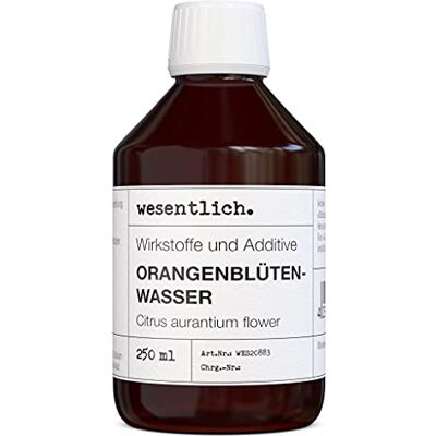 wesentlich. Eau de fleur d'oranger 250 ml pour la fabrication de produits cosmétiques de wesentlich. Eau de fleur d'oranger 250 ml pour la fabrication de produits cosmétiques de