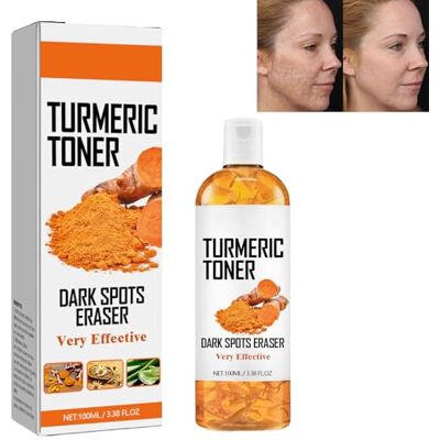 homomdy Turmeric Toner, Turmeric Toner Dark Spot Eraser, Turmeric Oil Toner Serum, Dark Spot Remover, Turmeric Toner pour hydrater le visage anti-âge, réduit les taches sombres, tonique visage hydratant pour homomdy Turmeric Toner, Turmeric Toner Dark Spot Eraser, Turmeric Oil Toner Serum, Dark Spot Remover, Turmeric Toner pour hydrater le visage anti-âge, réduit les taches sombres, tonique visage hydratant pour