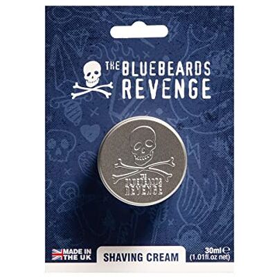 The Bluebeards Revenge , Crème à raser, adaptée aux végétaliens, pour hommes, tous les types de peau, 30 ml The Bluebeards Revenge , Crème à raser, adaptée aux végétaliens, pour hommes, tous les types de peau, 30 ml