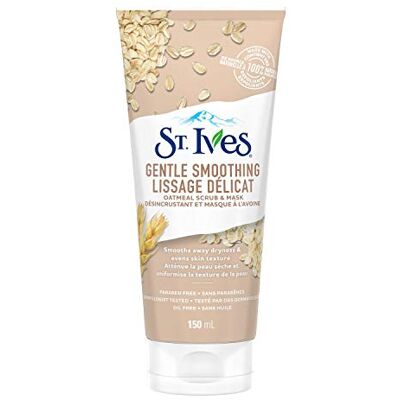 St. Ives Oatmeal Scrub + Mask 100 % Natural Exfoliants Hypoallergenic and Paraben Free St. Ives Oatmeal Scrub + Mask 100 % Natural Exfoliants Hypoallergenic and Paraben Free