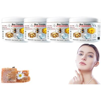 Yestree Crème de traitement multi-symptômes pour la peau au venin d'abeille TODAHOF, crème de traitement professionnelle au venin d'abeille, crème au venin d'abeille TODAHOF pour tous les types de peau (4) Yestree Crème de traitement multi-symptômes pour la peau au venin d'abeille TODAHOF, crème de traitement professionnelle au venin d'abeille, crème au venin d'abeille TODAHOF pour tous les types de peau (4)