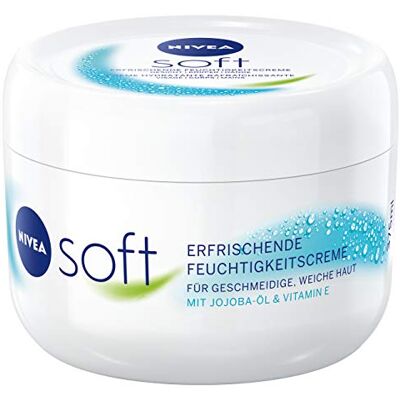 NIVEA Crème hydratante douce et rafraîchissante 375 ml Crème nourrissante avec de la vitamine E et de l'huile de jojoba Crème pour la peau à absorption rapide NIVEA Crème hydratante douce et rafraîchissante 375 ml Crème nourrissante avec de la vitamine E et de l'huile de jojoba Crème pour la peau à absorption rapide
