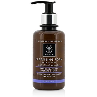 Apivita Mousse démaquillante crémeuse à l'olive et à la Lavande 200ml Apivita Mousse démaquillante crémeuse à l'olive et à la Lavande 200ml