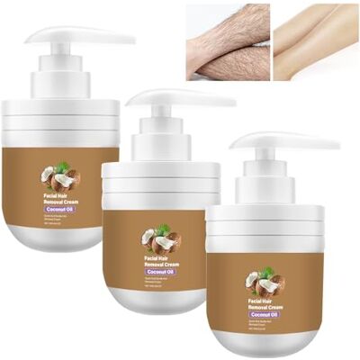 WRANBAO Crème Dépilatoire À L'huile De Coco, Crème Dépilatoire Rozino, Épilation Douce Pour Une Peau Lisse, Douce Et Non Collante, Hommes Et Aux Femmes, Pour La Lèvre Supérieure Et Le Menton, 100 G (3pcs) WRANBAO Crème Dépilatoire À L'huile De Coco, Crème Dépilatoire Rozino, Épilation Douce Pour Une Peau Lisse, Douce Et Non Collante, Hommes Et Aux Femmes, Pour La Lèvre Supérieure Et Le Menton, 100 G (3pcs)