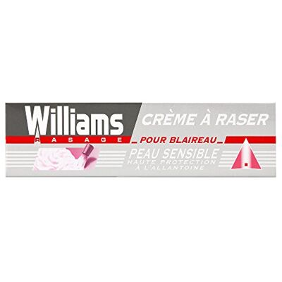 Williams Crème à Raser Peau Sensible 100 ml lot de 3 Williams Crème à Raser Peau Sensible 100 ml lot de 3