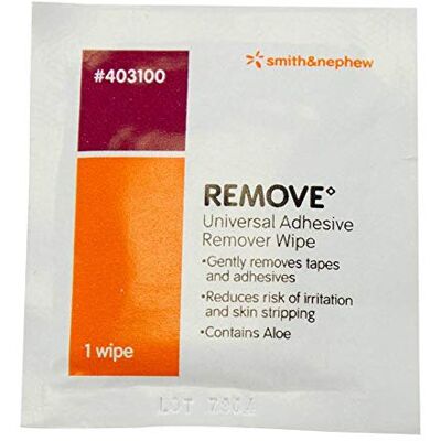 Smith & Nephew Smith and Neveu Lot de 50 lingettes dissolvantes adhésives 403100 Smith & Nephew Smith and Neveu Lot de 50 lingettes dissolvantes adhésives 403100