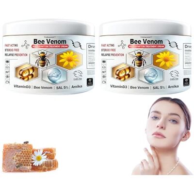 Yestree Crème de traitement multi-symptômes pour la peau au venin d'abeille TODAHOF, crème de traitement professionnelle au venin d'abeille, crème au venin d'abeille TODAHOF pour tous les types de peau (2) Yestree Crème de traitement multi-symptômes pour la peau au venin d'abeille TODAHOF, crème de traitement professionnelle au venin d'abeille, crème au venin d'abeille TODAHOF pour tous les types de peau (2)