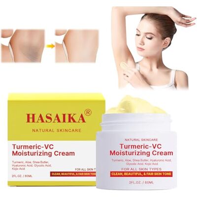 HASAIKA ® Crème Visage Curcuma, Crème éclaircissante au Curcuma, Crème Correctrice de Taches Brunes,Éliminateur de taches brunes,uniformise le teint, atténue les sèches et grasses, peau éclatante HASAIKA ® Crème Visage Curcuma, Crème éclaircissante au Curcuma, Crème Correctrice de Taches Brunes,Éliminateur de taches brunes,uniformise le teint, atténue les sèches et grasses, peau éclatante
