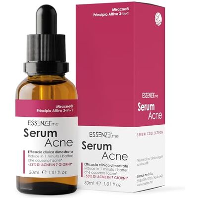 Essenze.me Puro, Elegante Benessere Essenze.me Sérum pour le visage contre l'acné et les boutons Traitement instantané anti-acné Élimine les boutons et les impuretés Formule hypoallergénique Résultats en 7 jours 30 ml Essenze.me Puro, Elegante Benessere Essenze.me Sérum pour le visage contre l'acné et les boutons Traitement instantané anti-acné Élimine les boutons et les impuretés Formule hypoallergénique Résultats en 7 jours 30 ml