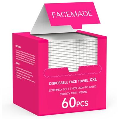 FACEMADE Serviettes pour le visage XXL 60 carats certifiées USDA Serviettes propres 100 % biosourcées Serviettes jetables pour le visage Démaquillant ultra doux Lingettes sèches Serviettes de toilette FACEMADE Serviettes pour le visage XXL 60 carats certifiées USDA Serviettes propres 100 % biosourcées Serviettes jetables pour le visage Démaquillant ultra doux Lingettes sèches Serviettes de toilette