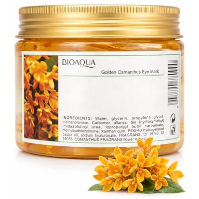 Bioaqua Gold Osmanthus Lot de 80 masques pour les yeux au citron pour femme Bioaqua Gold Osmanthus Lot de 80 masques pour les yeux au citron pour femme