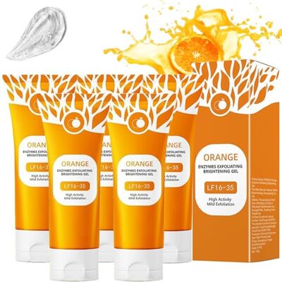 Explcior Orange Enzyme Exfoliating Gel, Gel Exfoliant Purifiant Nettoyant Peeling Doux Pour Le Visage Et Le Corps, Gommage Peau éclatante Efficace à La Formule Orange Bubble(5pcs) Explcior Orange Enzyme Exfoliating Gel, Gel Exfoliant Purifiant Nettoyant Peeling Doux Pour Le Visage Et Le Corps, Gommage Peau éclatante Efficace à La Formule Orange Bubble(5pcs)