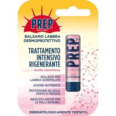 PREP , Baume à Lèvres Traitement Intensif Régénérant à Base d'Acide Hyaluronique, Beurre de Karité et Huile de Coco, pour Lèvres Fissurées et Peaux Sensibles, Action Nutritive, Format 4,8 g PREP , Baume à Lèvres Traitement Intensif Régénérant à Base d'Acide Hyaluronique, Beurre de Karité et Huile de Coco, pour Lèvres Fissurées et Peaux Sensibles, Action Nutritive, Format 4,8 g