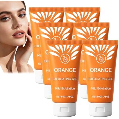 WRANBAO Gel exfoliant aux enzymes orange, exfoliant doux et élimine les points noirs, exfoliant en profondeur des pores, gel exfoliant hydratant éclaircissant pour le visage et le corps (6 pièces) WRANBAO Gel exfoliant aux enzymes orange, exfoliant doux et élimine les points noirs, exfoliant en profondeur des pores, gel exfoliant hydratant éclaircissant pour le visage et le corps (6 pièces)