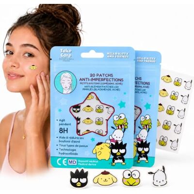 Mevsim Store Hello Kitty Pompompurin Patch Bouton 40 pcs – Anti Bouton Hydrocolloïde Visage Jour Nuit – Absorbe le Sébum, Aide contre Imperfections et Points Noirs – Design Cute Adolescents Adultes Mevsim Store Hello Kitty Pompompurin Patch Bouton 40 pcs – Anti Bouton Hydrocolloïde Visage Jour Nuit – Absorbe le Sébum, Aide contre Imperfections et Points Noirs – Design Cute Adolescents Adultes