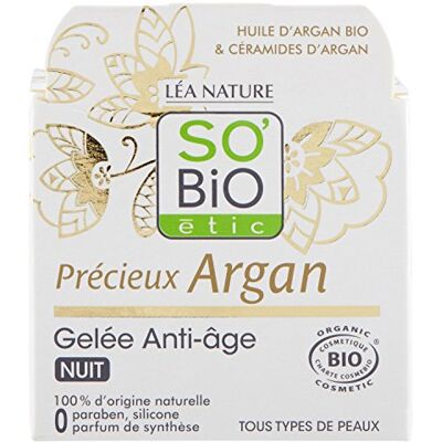 essentiallab SO'BiO Étic Précieux Argan Gelée de Nuit Anti-Age, 40ml essentiallab SO'BiO Étic Précieux Argan Gelée de Nuit Anti-Age, 40ml