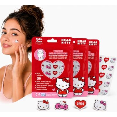 Mevsim Store Hello Kitty Patch Bouton 60 pcs – Anti Bouton Hydrocolloïde Visage Jour Nuit – Absorbe le Sébum, Aide contre Imperfections et Points Noirs – Design Cute Adolescents Adultes Mevsim Store Hello Kitty Patch Bouton 60 pcs – Anti Bouton Hydrocolloïde Visage Jour Nuit – Absorbe le Sébum, Aide contre Imperfections et Points Noirs – Design Cute Adolescents Adultes