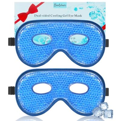 BeeVines Lot de 2 masques en gel pour les yeux Pour les yeux gonflés Compresse froide et chaude pour le traitement post-opératoire, gonflement et migraine BeeVines Lot de 2 masques en gel pour les yeux Pour les yeux gonflés Compresse froide et chaude pour le traitement post-opératoire, gonflement et migraine