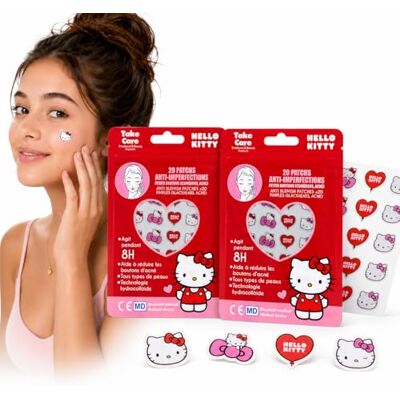 Mevsim Store Hello Kitty Patch Bouton 40 pcs – Anti Bouton Hydrocolloïde Visage Jour Nuit – Absorbe le Sébum, Aide contre Imperfections et Points Noirs – Design Cute Adolescents Adultes Mevsim Store Hello Kitty Patch Bouton 40 pcs – Anti Bouton Hydrocolloïde Visage Jour Nuit – Absorbe le Sébum, Aide contre Imperfections et Points Noirs – Design Cute Adolescents Adultes