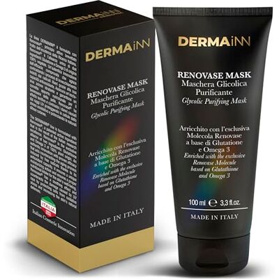Innbiotec Pharma Renovase Masque Hydratant Exfoliant Visage avec Acide Glycolique, Peeling Visage, Traitement Anti-taches Sérum Anti Imperfection Hydratant pour tous Type de Peau Innbiotec Pharma Renovase Masque Hydratant Exfoliant Visage avec Acide Glycolique, Peeling Visage, Traitement Anti-taches Sérum Anti Imperfection Hydratant pour tous Type de Peau