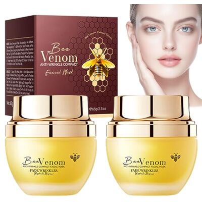 blmcoos Lot de 2 crèmes de traitement de la peau au venin d'abeille, crème de soin pour la peau universelle, crème d'élimination des rides du venin d'abeille, crème éclaircissante pour la , crème blmcoos Lot de 2 crèmes de traitement de la peau au venin d'abeille, crème de soin pour la peau universelle, crème d'élimination des rides du venin d'abeille, crème éclaircissante pour la , crème