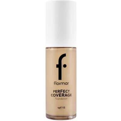 Flormar Perfect Coverage Foundation – Fond de teint liquide haute couvrance avec SPF 15 – hydratation longue durée pour un fini naturel avec protection solaire quotidienne, 102 Soft Beige Flormar Perfect Coverage Foundation – Fond de teint liquide haute couvrance avec SPF 15 – hydratation longue durée pour un fini naturel avec protection solaire quotidienne, 102 Soft Beige
