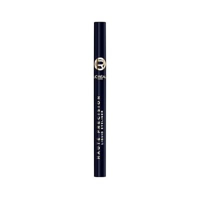 L'Oreal Paris L'Oréal Paris Eye Makeup Haute Precision Eyeliner pour une couleur intense et des lignes précises, crayon à paupières liquide, résistant à l'eau et tenue 24 h, couleur bleu daim L'Oreal Paris L'Oréal Paris Eye Makeup Haute Precision Eyeliner pour une couleur intense et des lignes précises, crayon à paupières liquide, résistant à l'eau et tenue 24 h, couleur bleu daim