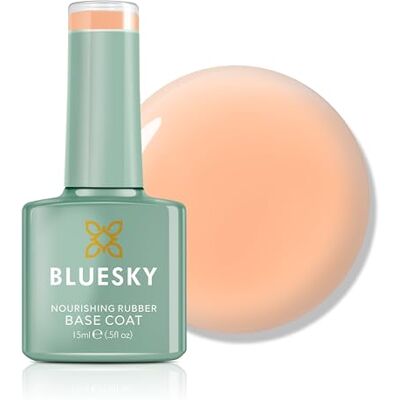 BLUESKY Rubber Base Coat 10ml Flexible Builder Gel Base for Nails HEMA-Free Peel-Off Base Coat Gel Polish Strengthening Nail Treatment Salon Professional UV LED Nail Care BLUESKY Rubber Base Coat 10ml Flexible Builder Gel Base for Nails HEMA-Free Peel-Off Base Coat Gel Polish Strengthening Nail Treatment Salon Professional UV LED Nail Care
