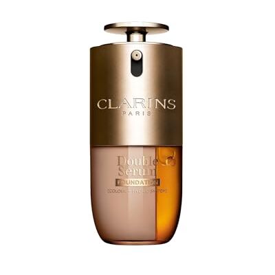 CLARINS Fond de teint double sérum L4C 30 ml Fond de teint sérum hybride Finition satinée lumineuse Couvrance moyenne à complète Hydrate, augmente la production de collagène et réduit CLARINS Fond de teint double sérum L4C 30 ml Fond de teint sérum hybride Finition satinée lumineuse Couvrance moyenne à complète Hydrate, augmente la production de collagène et réduit