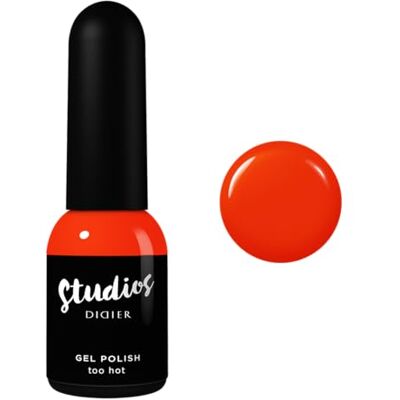 DIDIER LAB Studios Gel Polish Too Hot Produit Professionnel Manucure Pédicure Pigmentation Riche pour Couverture Complète Très Brillant Idéal débutant Nail Art Ongles Gel LED UV 8ml DIDIER LAB Studios Gel Polish Too Hot Produit Professionnel Manucure Pédicure Pigmentation Riche pour Couverture Complète Très Brillant Idéal débutant Nail Art Ongles Gel LED UV 8ml