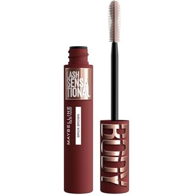Maybelline New York Lash Sensational Body Mascara Brick, Roodbruin Mascara, 9 Ml Maybelline New York Lash Sensational Body Mascara Brick, Roodbruin Mascara, 9 Ml