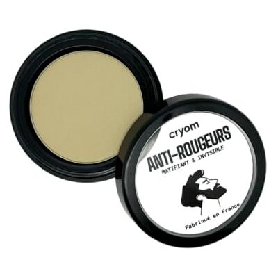 Cryom Correcteur visage anti-rougeurs en poudre compacte, pour hommes. Cryom Correcteur visage anti-rougeurs en poudre compacte, pour hommes.