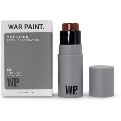War Paint for Men Stick correcteur et fond de teint multi-usage, unifie le teint et camoufle les imperfections et les cernes. Application rapide. S8 Very Deep 7,5 g War Paint for Men Stick correcteur et fond de teint multi-usage, unifie le teint et camoufle les imperfections et les cernes. Application rapide. S8 Very Deep 7,5 g