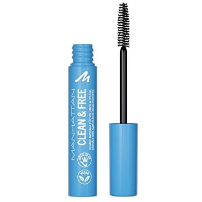 Manhattan Clean & Free Mascara Fb. 1010N Black Waterproof Nourrishing Vegan 7ml Manhattan Clean & Free Mascara Fb. 1010N Black Waterproof Nourrishing Vegan 7ml