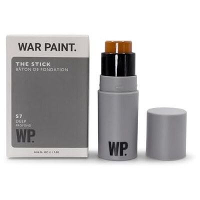 War Paint for Men Stick correcteur et fond de teint multi-usage, unifie le teint et camoufle les imperfections et les cernes. Application rapide. S7 Deep 7,5 g War Paint for Men Stick correcteur et fond de teint multi-usage, unifie le teint et camoufle les imperfections et les cernes. Application rapide. S7 Deep 7,5 g