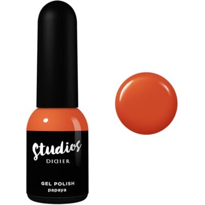 DIDIER LAB Vernis à ongles gel Premium Studios Papaya Couleur UV LED sans TPO Finition brillante longue durée Pigmentation riche avec application facile Résistant à l'écaillage 8 ml DIDIER LAB Vernis à ongles gel Premium Studios Papaya Couleur UV LED sans TPO Finition brillante longue durée Pigmentation riche avec application facile Résistant à l'écaillage 8 ml