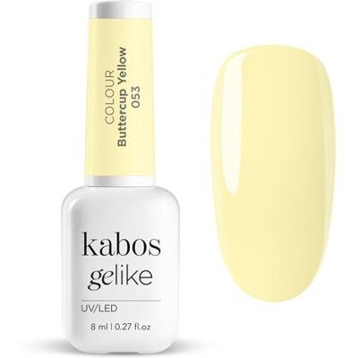 Kabos Gelike Vernis Hybride Rose UV/LED Butter Yellow 8 ml Kabos Gelike Vernis Hybride Rose UV/LED Butter Yellow 8 ml