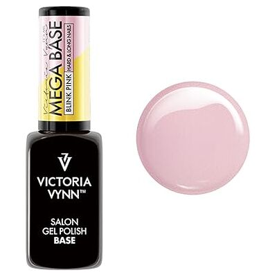 VICTORIA VYNN Mega Base BLINK PINK Vernis Gel Hybride UV Led Pailleté pour Ongles Durs & Longs VICTORIA VYNN Mega Base BLINK PINK Vernis Gel Hybride UV Led Pailleté pour Ongles Durs & Longs