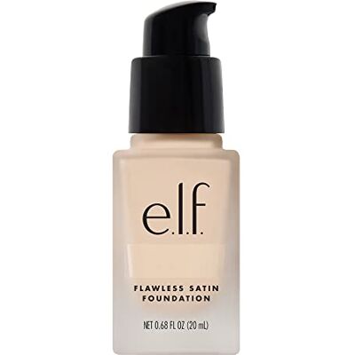 e.l.f. Flawless Finish Fond de teint, couvrance légère et moyenne, finition semi-mate, végétalien et sans cruauté envers les animaux, nacré, 20 ml e.l.f. Flawless Finish Fond de teint, couvrance légère et moyenne, finition semi-mate, végétalien et sans cruauté envers les animaux, nacré, 20 ml