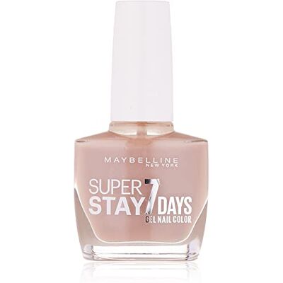 Maybelline New York Vernis à ongles longue durée avec formule gel pour des ongles intenses Super Stay 7 Days N°890 Greige Steel (Nude) 1 x 10 ml Maybelline New York Vernis à ongles longue durée avec formule gel pour des ongles intenses Super Stay 7 Days N°890 Greige Steel (Nude) 1 x 10 ml
