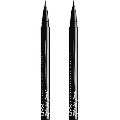 NYX PROFESSIONAL MAKEUP Epic Ink Liner Waterproof Liquide Noir (2 Pièces) Formule végétalienne NYX PROFESSIONAL MAKEUP Epic Ink Liner Waterproof Liquide Noir (2 Pièces) Formule végétalienne